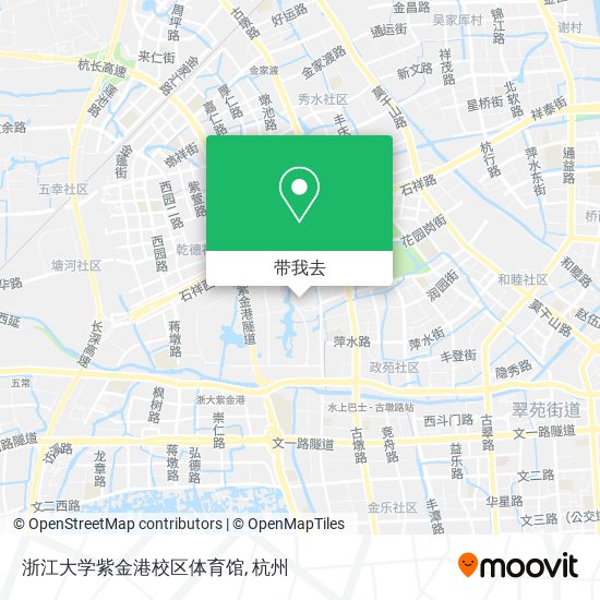 浙江大学紫金港校区体育馆地图