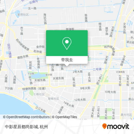 中影星辰都尚影城地图