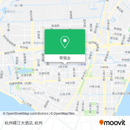 杭州曙江大酒店地图