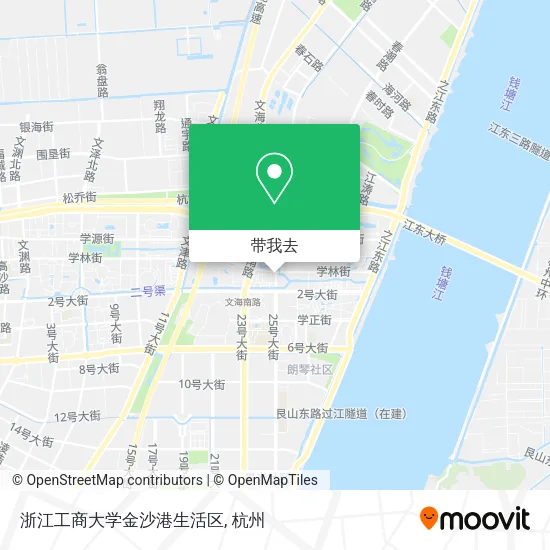 浙江工商大学金沙港生活区地图