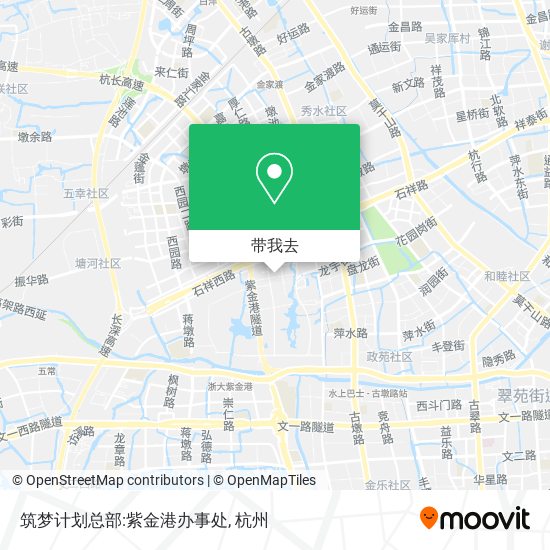 筑梦计划总部:紫金港办事处地图