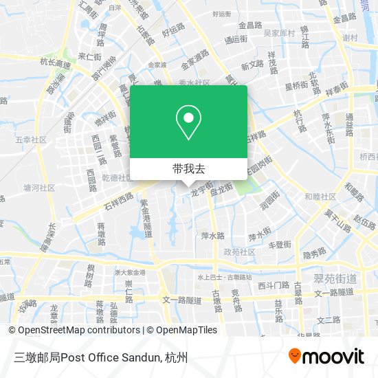 三墩邮局Post Office Sandun地图