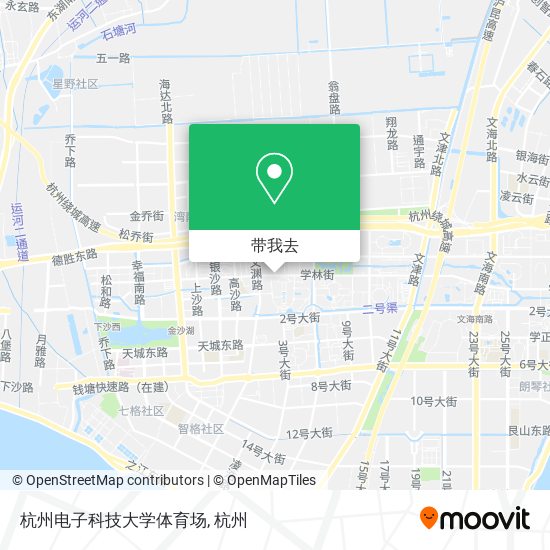 杭州电子科技大学体育场地图