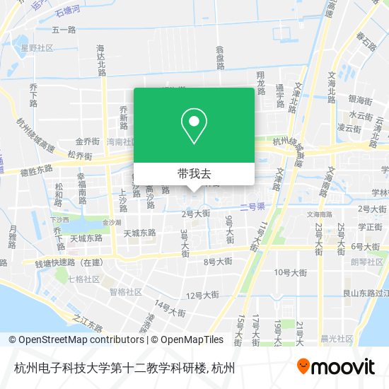 杭州电子科技大学第十二教学科研楼地图