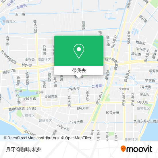 月牙湾咖啡地图