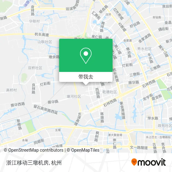 浙江移动三墩机房地图