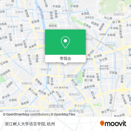 浙江树人大学语言学院地图