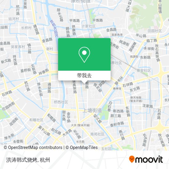 洪涛韩式烧烤地图