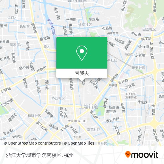 浙江大学城市学院南校区地图