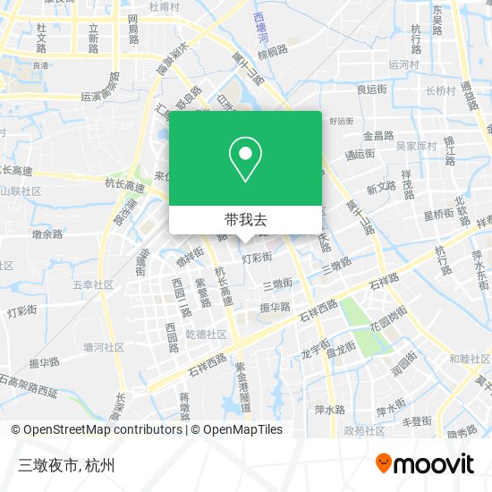 三墩夜市地图