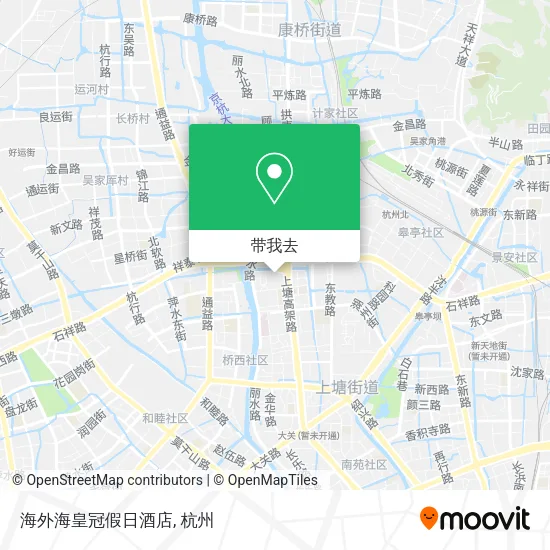 海外海皇冠假日酒店地图