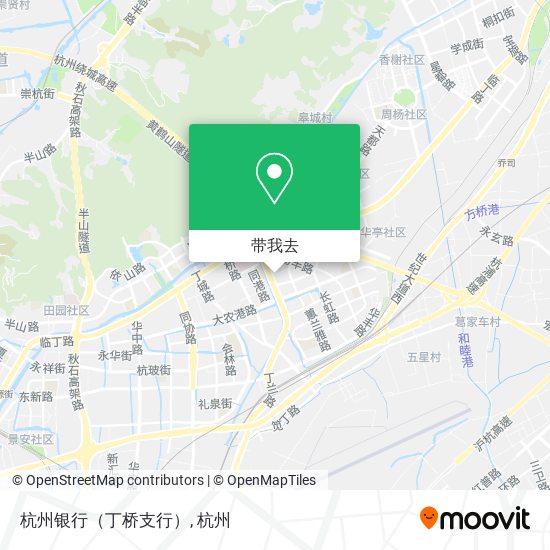 杭州银行（丁桥支行）地图