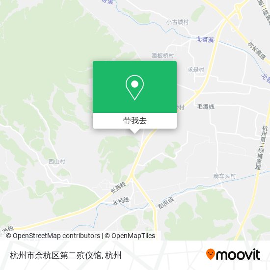 杭州市余杭区第二殡仪馆地图