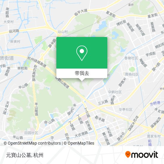 元寶山公墓地图