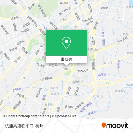 杭浦高速临平口地图