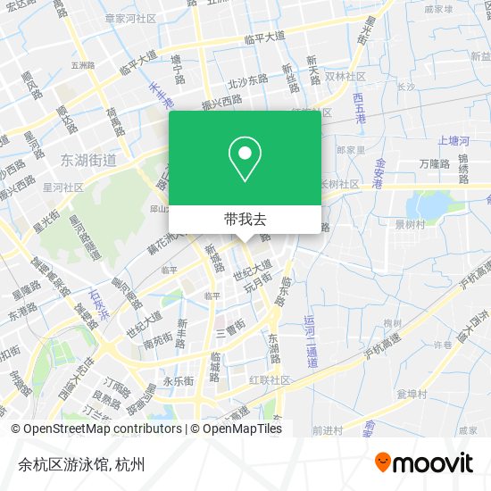 余杭区游泳馆地图