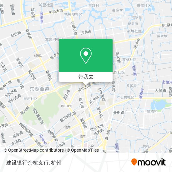 建设银行余杭支行地图