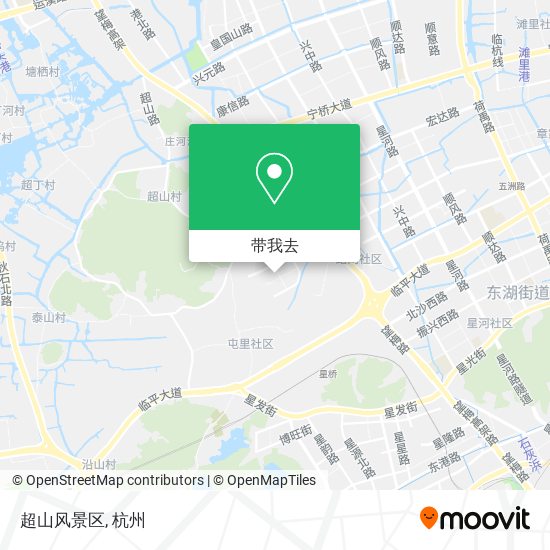 超山风景区地图