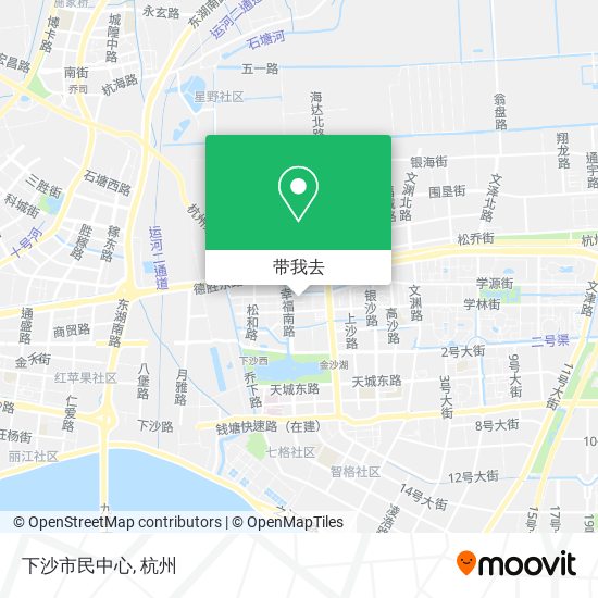 下沙市民中心地图