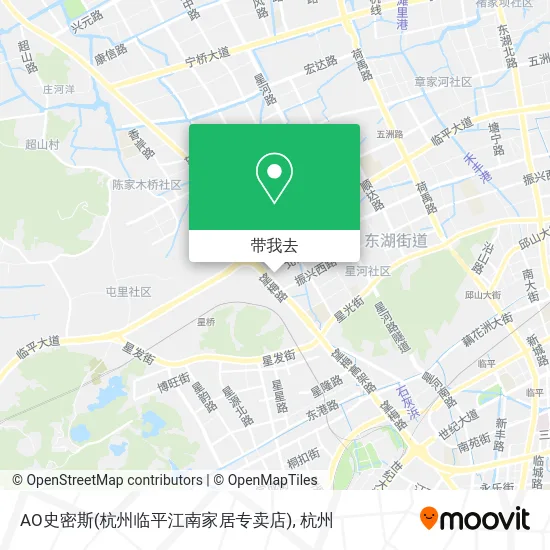 AO史密斯(杭州临平江南家居专卖店)地图