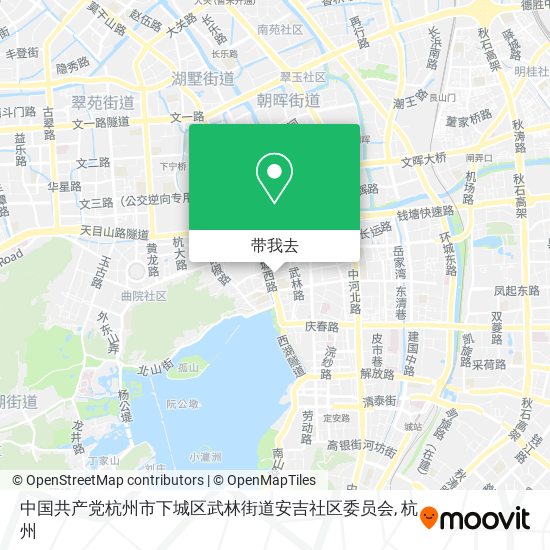 中国共产党杭州市下城区武林街道安吉社区委员会地图