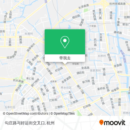 勾庄路与好运街交叉口地图