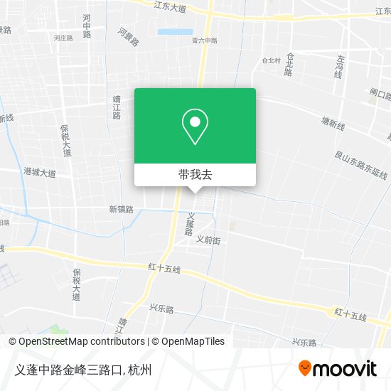 义蓬中路金峰三路口地图