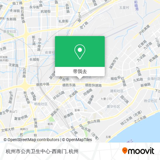 杭州市公共卫生中心-西南门地图