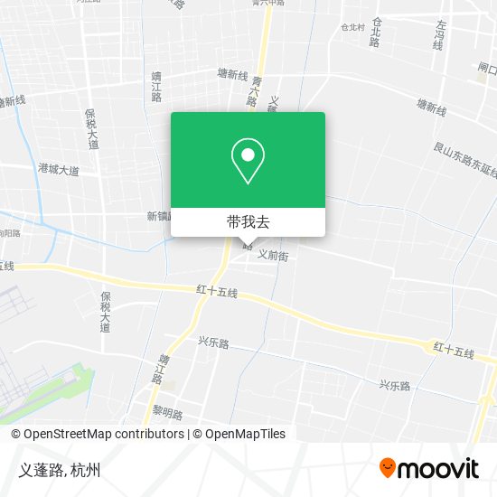 义蓬路地图