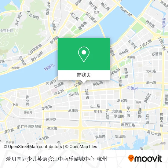 爱贝国际少儿英语滨江中南乐游城中心地图