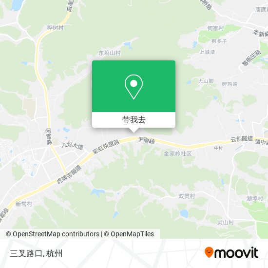 三叉路口地图