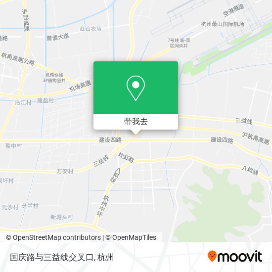 国庆路与三益线交叉口地图