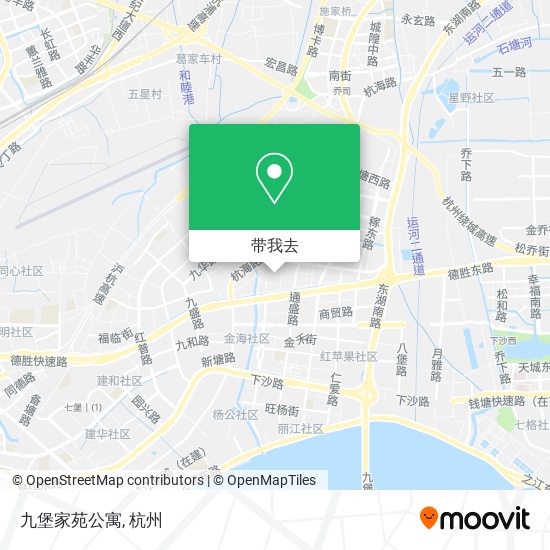 九堡家苑公寓地图