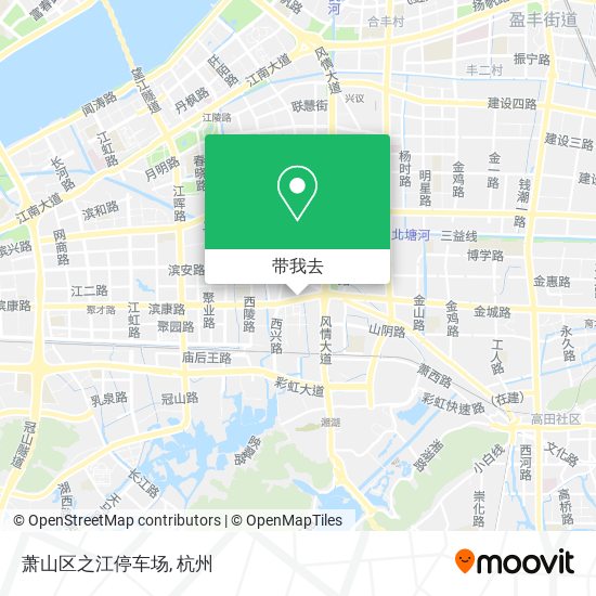 萧山区之江停车场地图