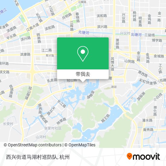西兴街道马湖村巡防队地图