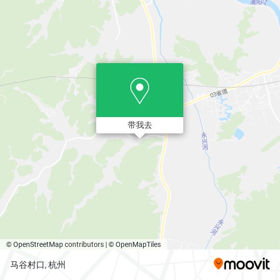 马谷村口地图