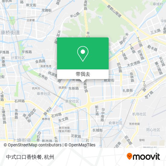 中式口口香快餐地图