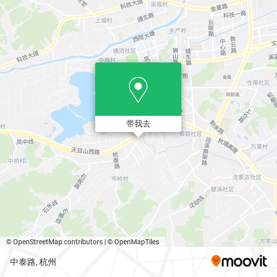 中泰路地图