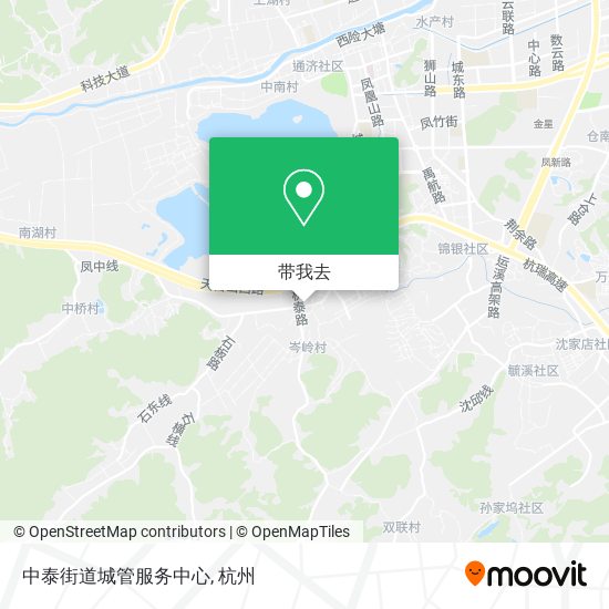 中泰街道城管服务中心地图