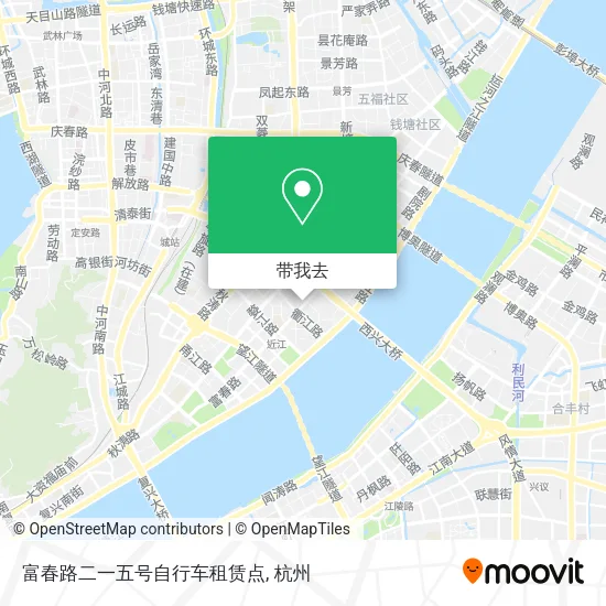 富春路二一五号自行车租赁点地图