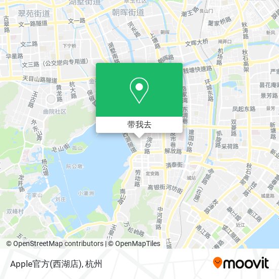 Apple官方(西湖店)地图