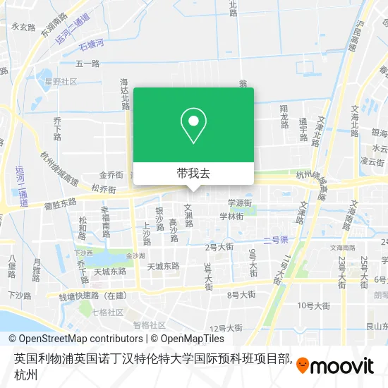 英国利物浦英国诺丁汉特伦特大学国际预科班项目部地图