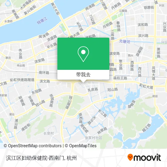 滨江区妇幼保健院-西南门地图
