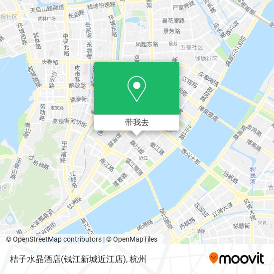 桔子水晶酒店(钱江新城近江店)地图