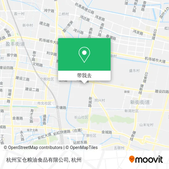 杭州宝仓粮油食品有限公司地图