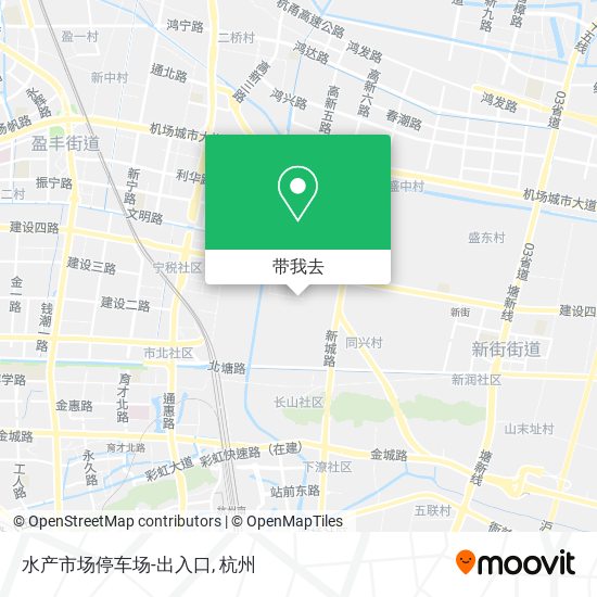 水产市场停车场-出入口地图