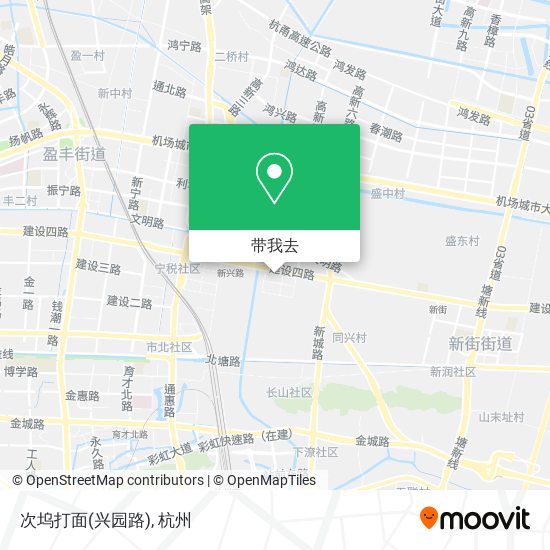 次坞打面(兴园路)地图