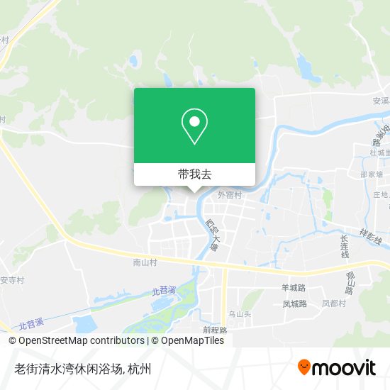 老街清水湾休闲浴场地图