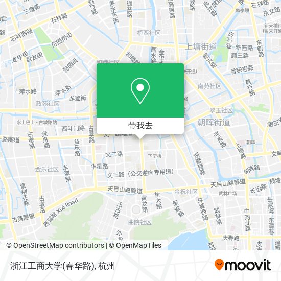 浙江工商大学(春华路)地图