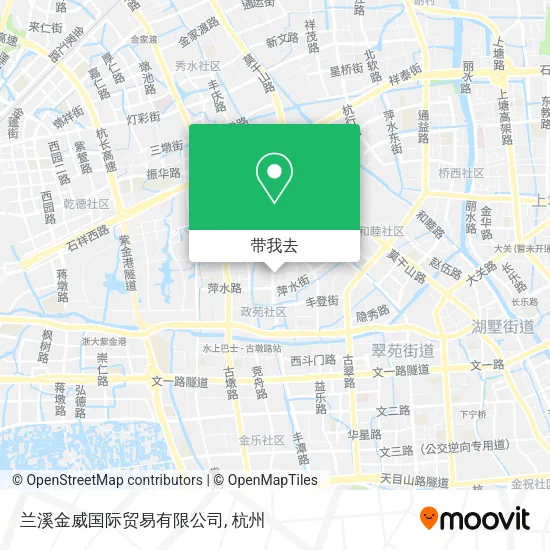 兰溪金威国际贸易有限公司地图